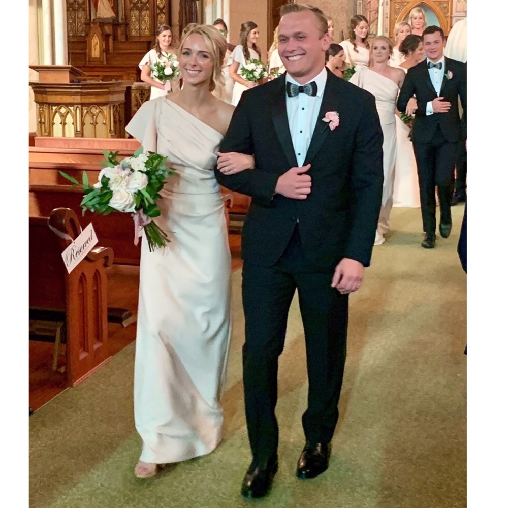 Monique Lhuillier Bridesmaids Dress in Blush